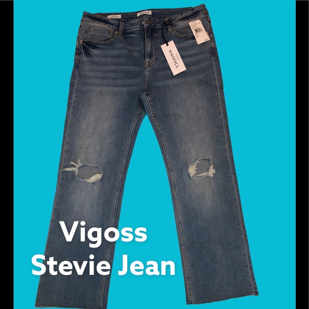 BNWT Vigoss Jeans sz 31 cropped straight Stevie